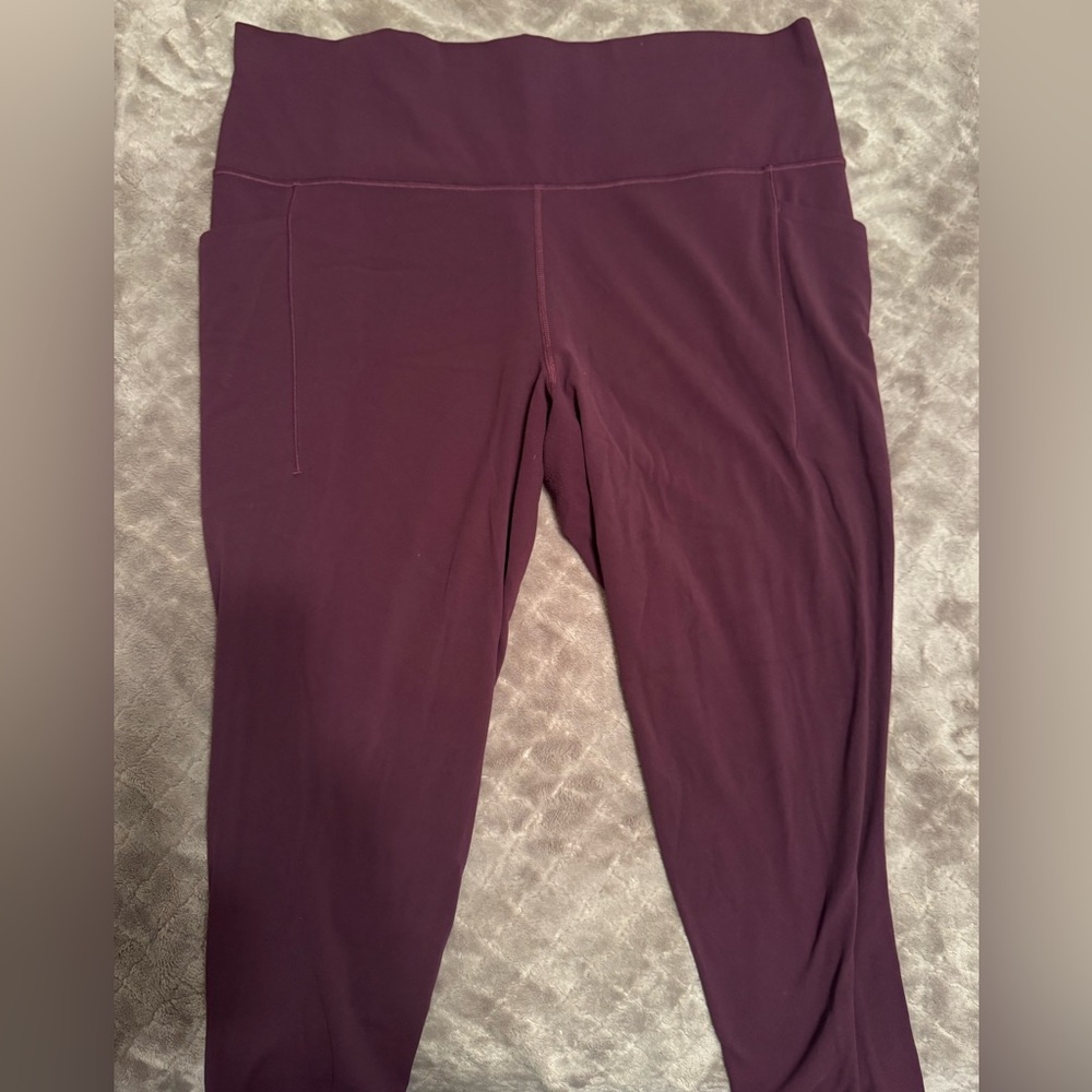 Athleta High-Rise Leggings in Plum